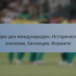 Един ден международен: Историческо значение, Еволюция, Формати