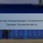 Един ден международен: Съперничества, Турнири, Иконични места