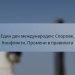 Един ден международен: Спорове, Конфликти, Промени в правилата