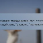 Еднодневен международен мач: Културно въздействие, Традиции, Празненства