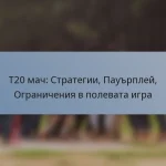 T20 мач: Стратегии, Пауърплей, Ограничения в полевата игра