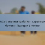 T20 мач: Техники на батинг, Стратегии на боулинг, Позиции в полето