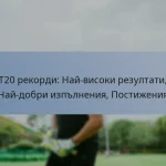 T20 рекорди: Най-високи резултати, Най-добри изпълнения, Постижения
