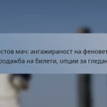 Тестов мач: ангажираност на феновете, продажба на билети, опции за гледане