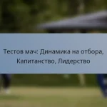 Тестов мач: Динамика на отбора, Капитанство, Лидерство
