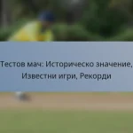 Тестов мач: Историческо значение, Известни игри, Рекорди