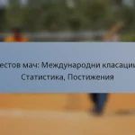 Тестов мач: Международни класации, Статистика, Постижения