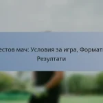 Тестов мач: Условия за игра, Формати, Резултати